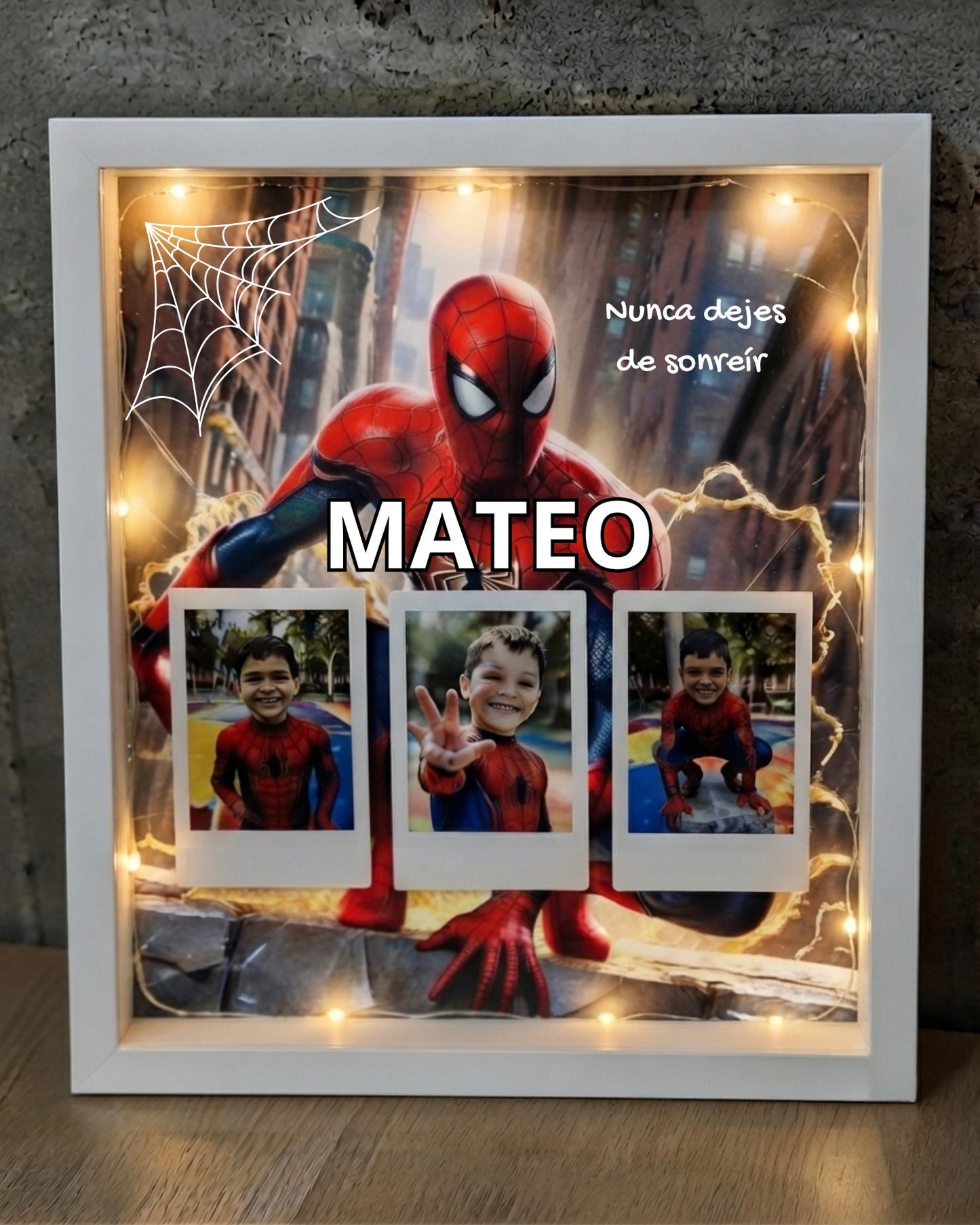 Cuadro luces personalizado niñ@