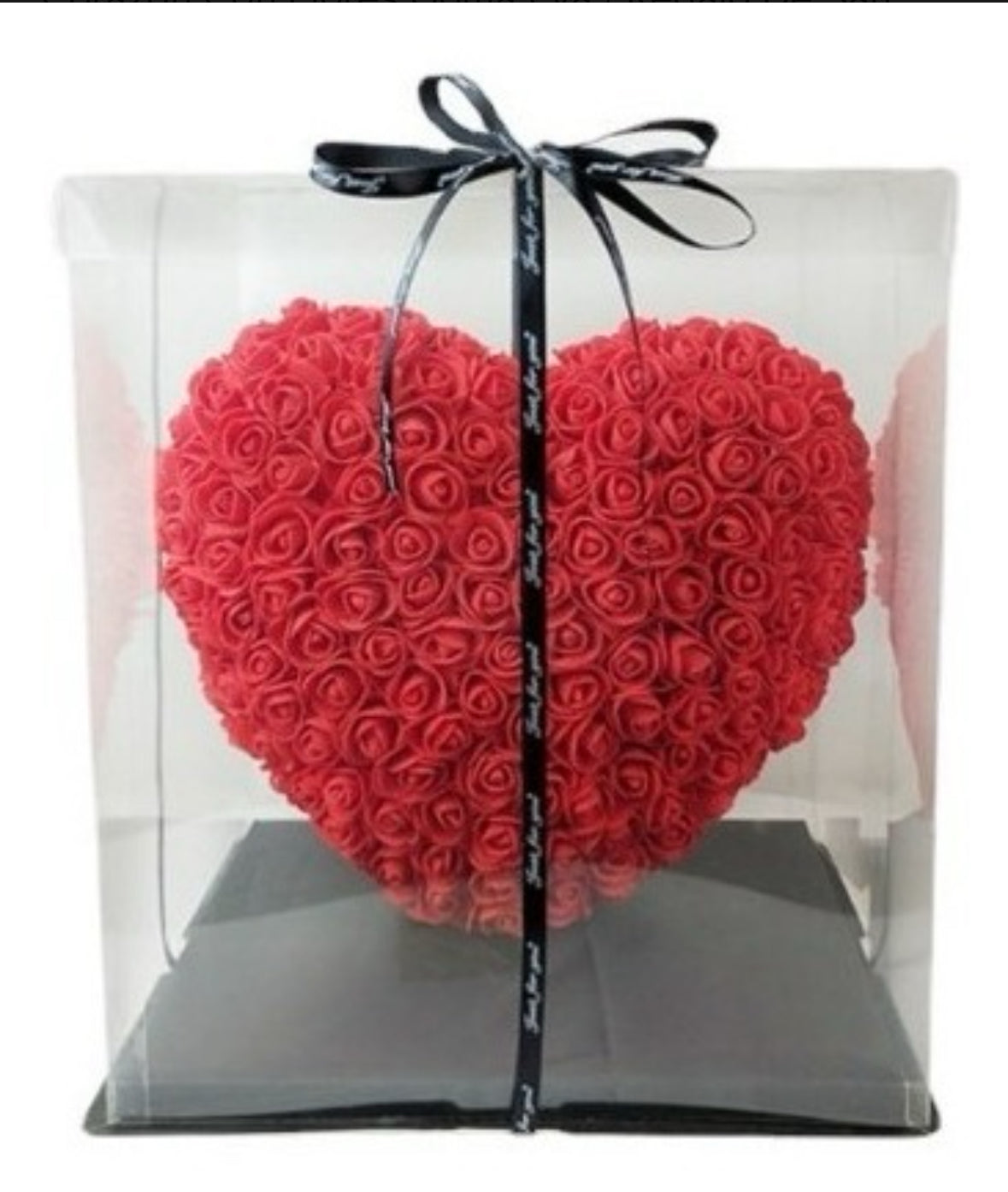Corazón de flores con cajita