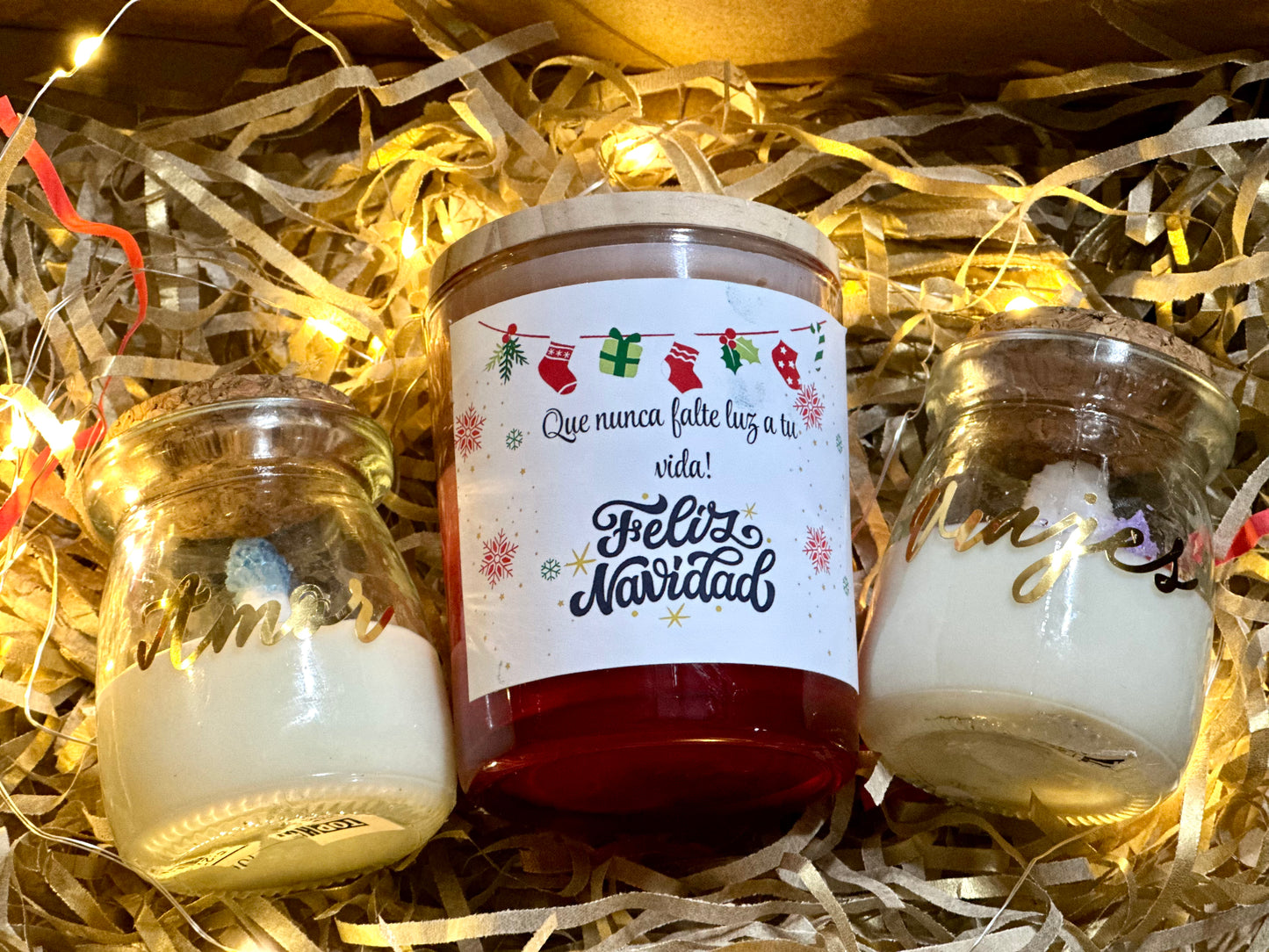 Set velas frascos mixtos