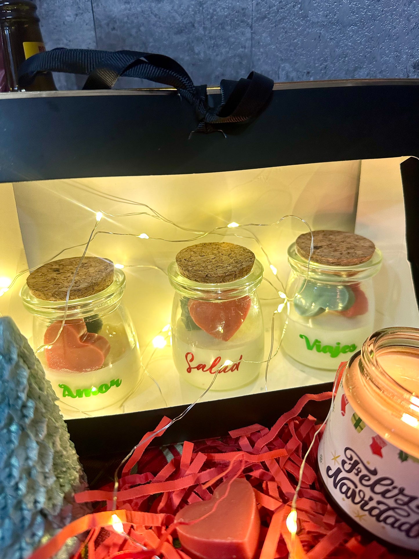 Set velas frascos pequeños