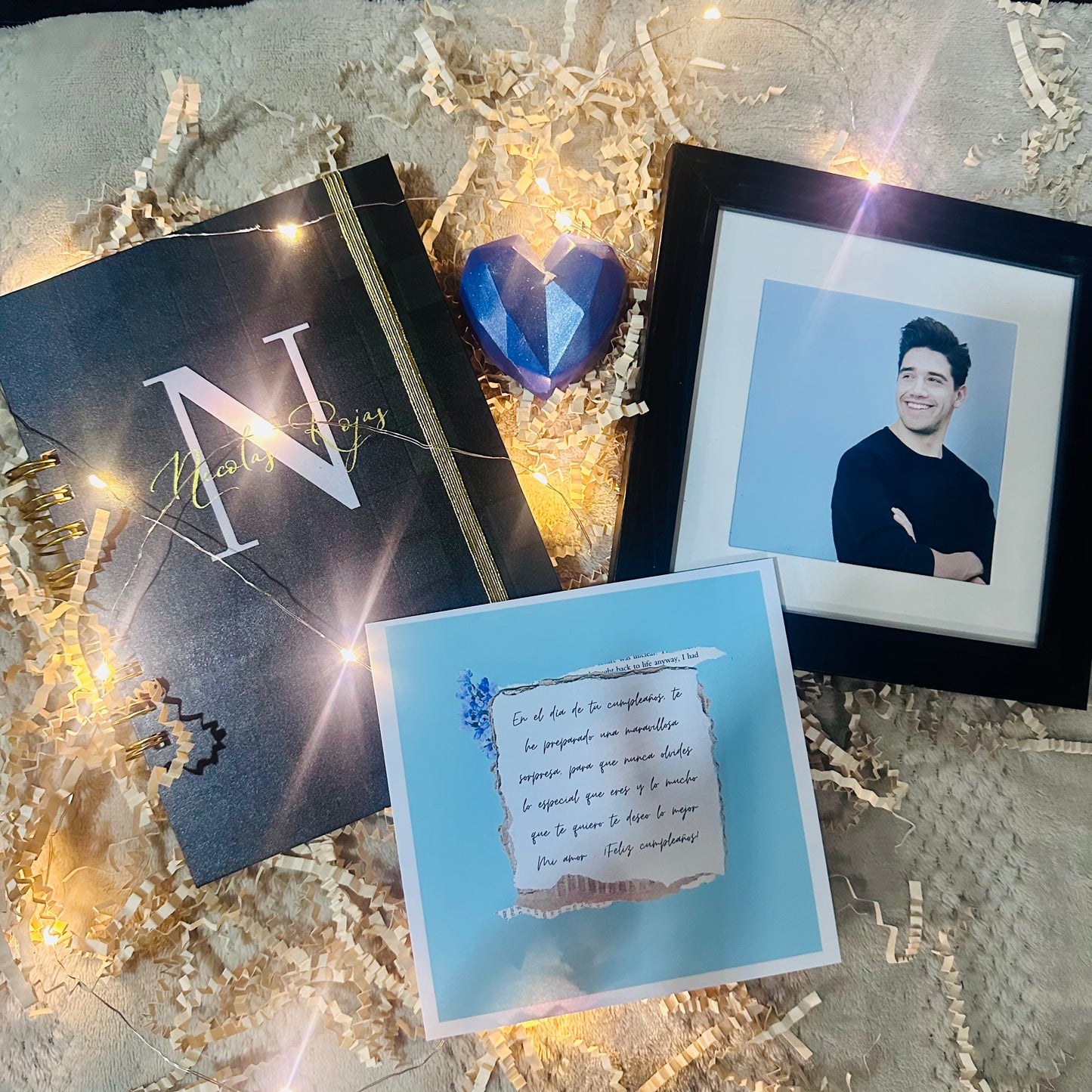 Box agenda feliz día hombre