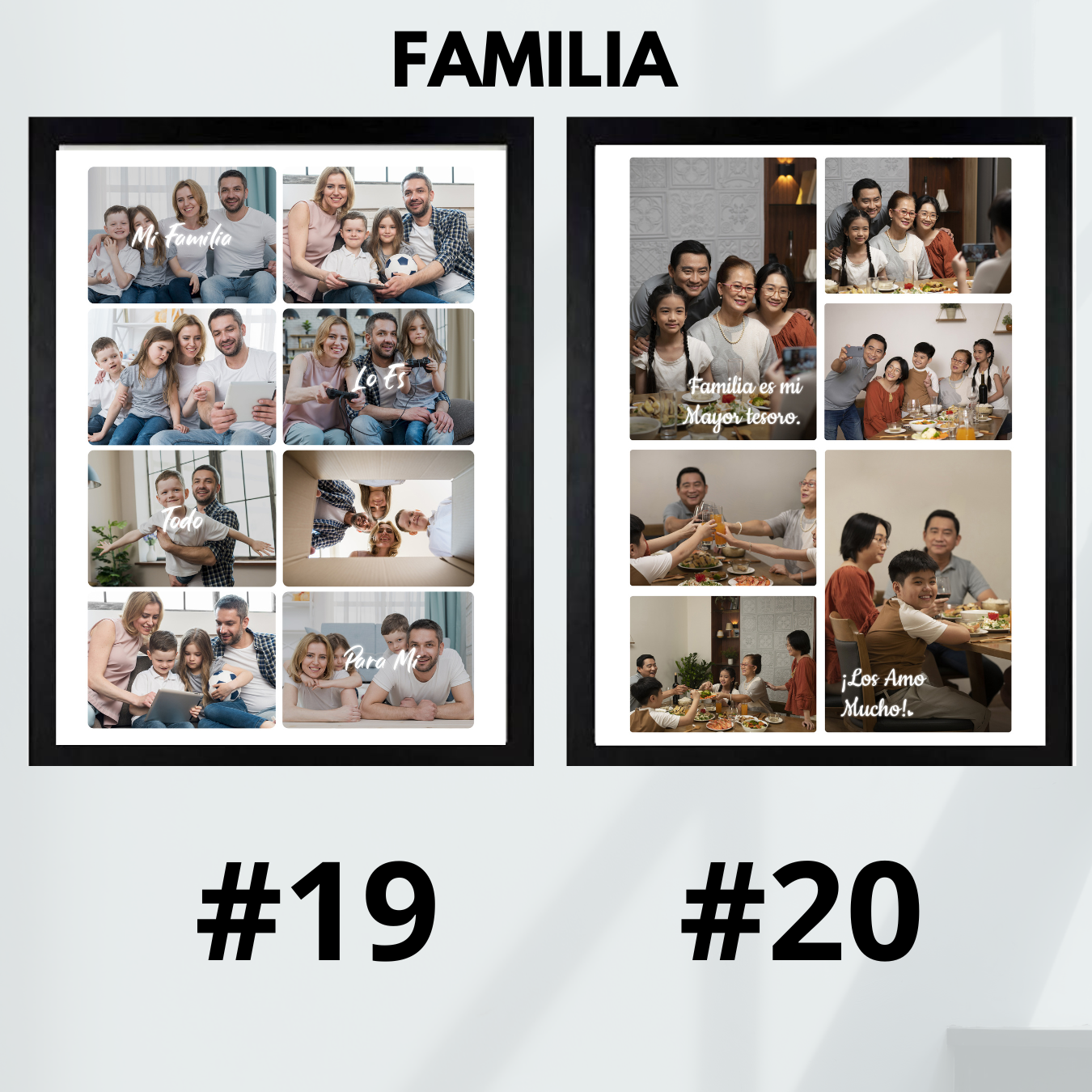 Cuadros FAMILIA personalizados