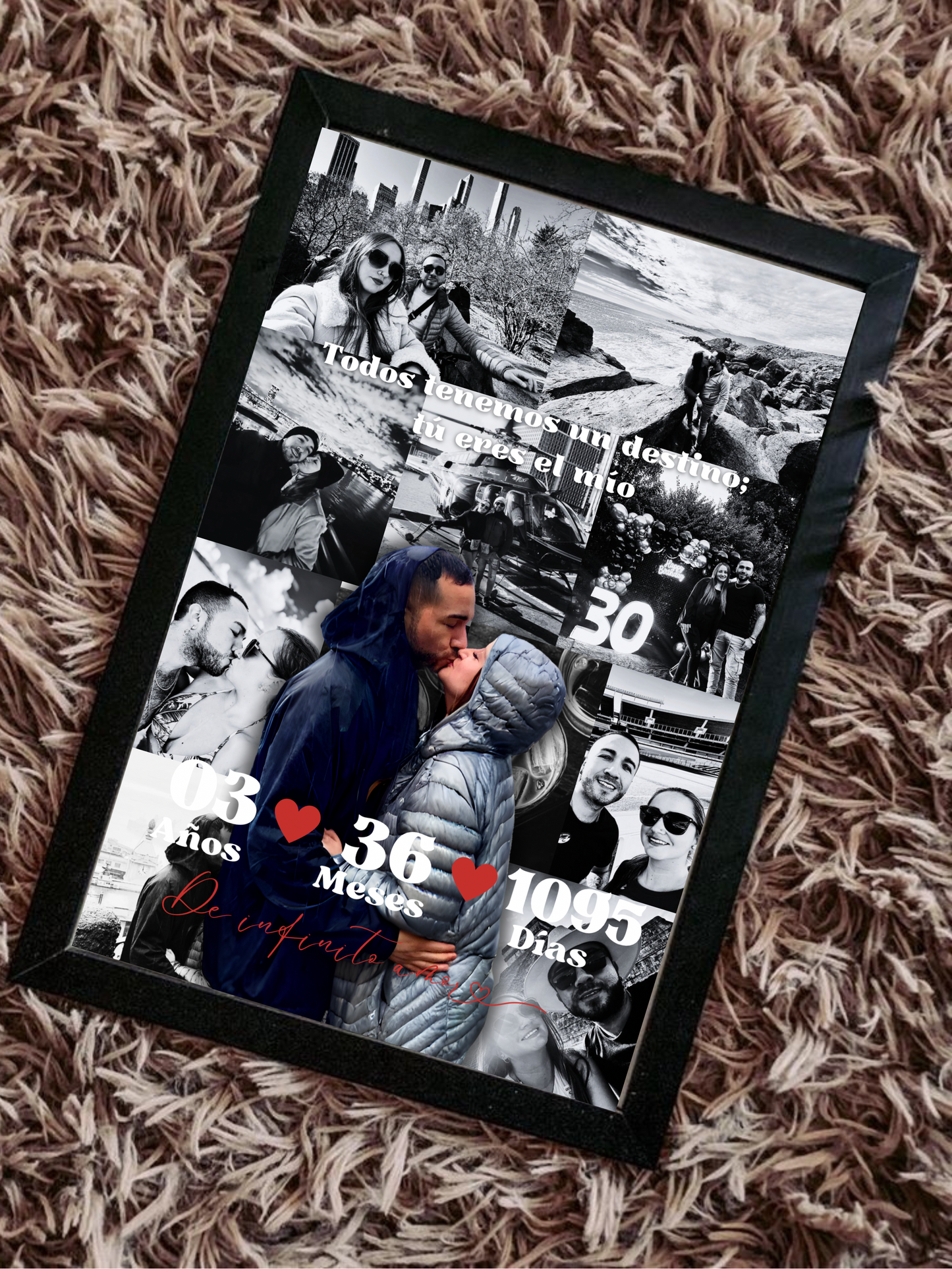 Cuadro collage aniversario