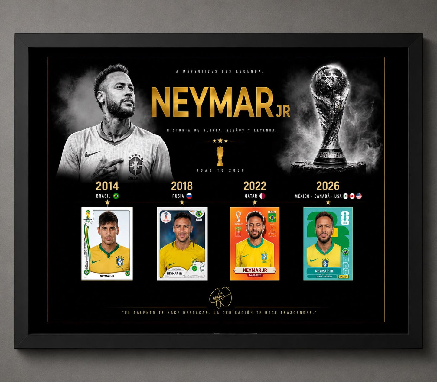 Cuadro Neymar mundiales
