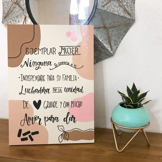 Pizarra personalizada mamá
