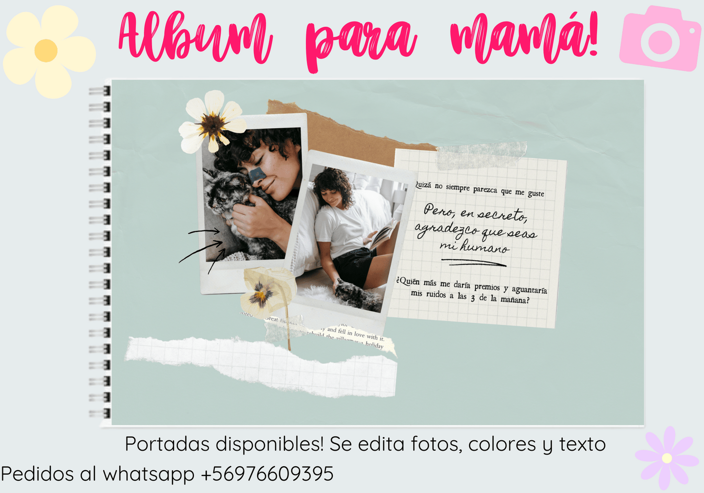 Álbum mamá portada personalizada