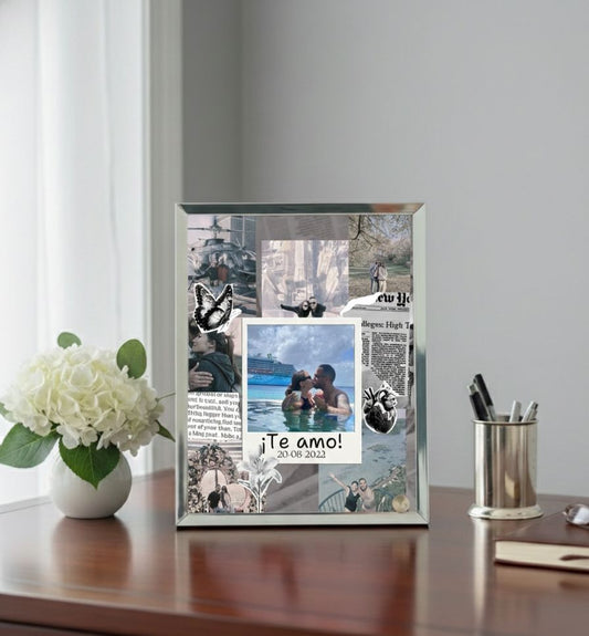 Marco collage efecto espejo