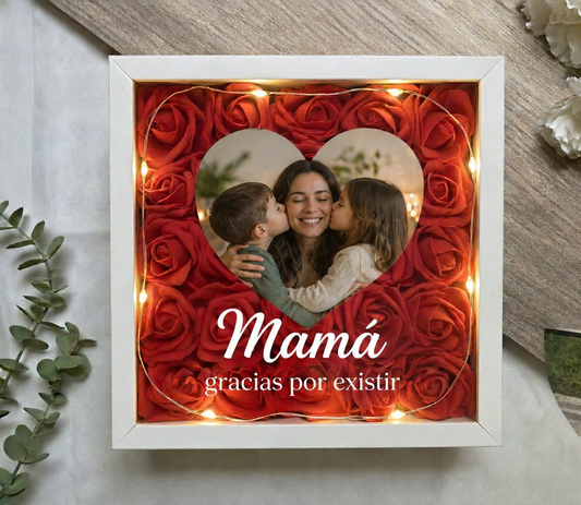 Cuadro rosas mamá