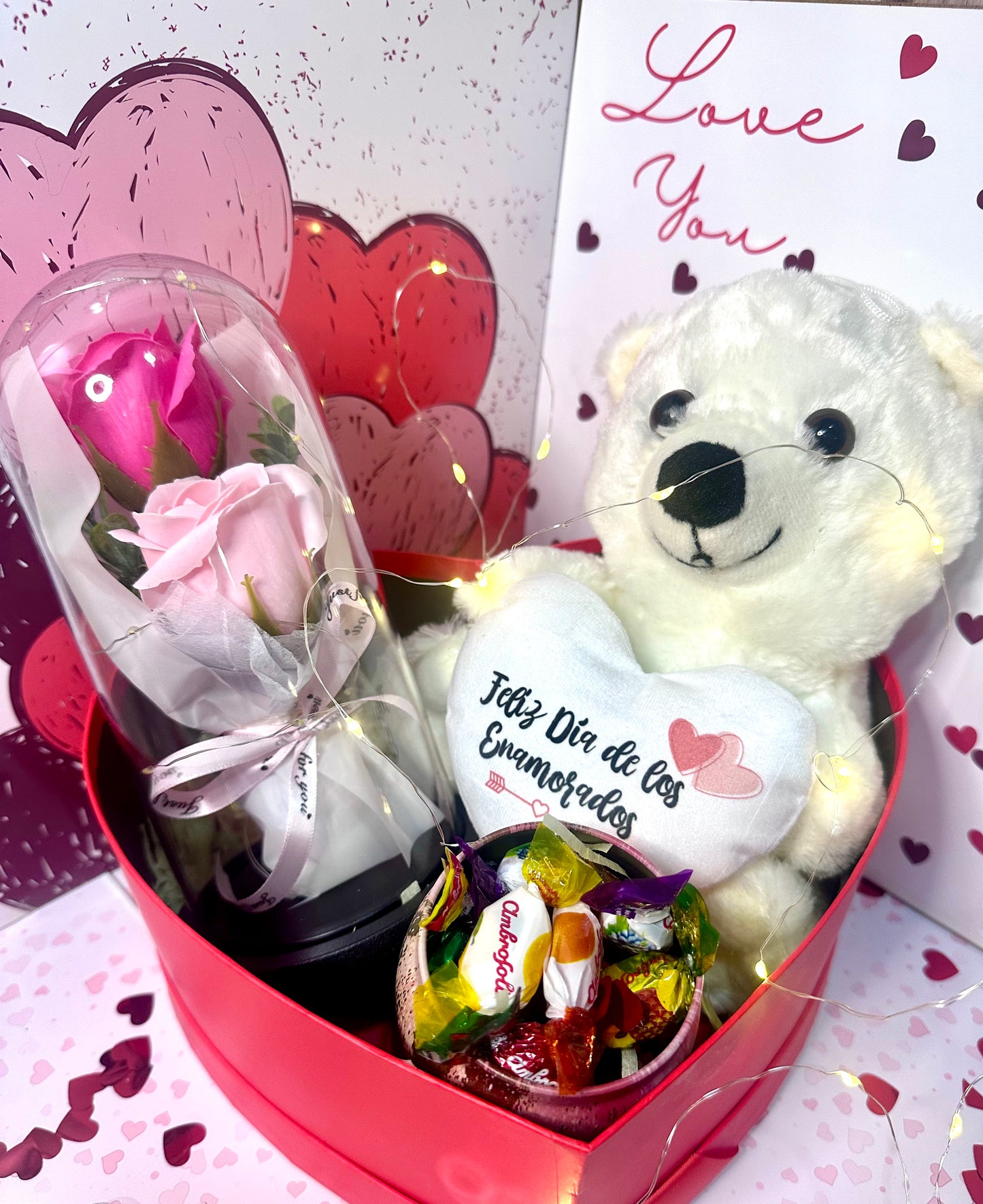 Box peluche frase personalizada