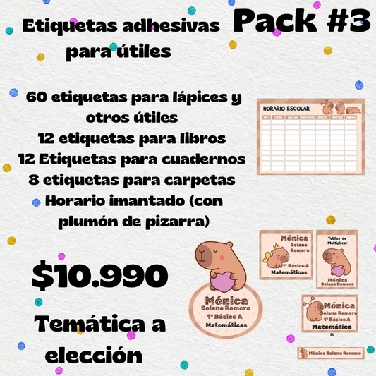Escolar pack #3