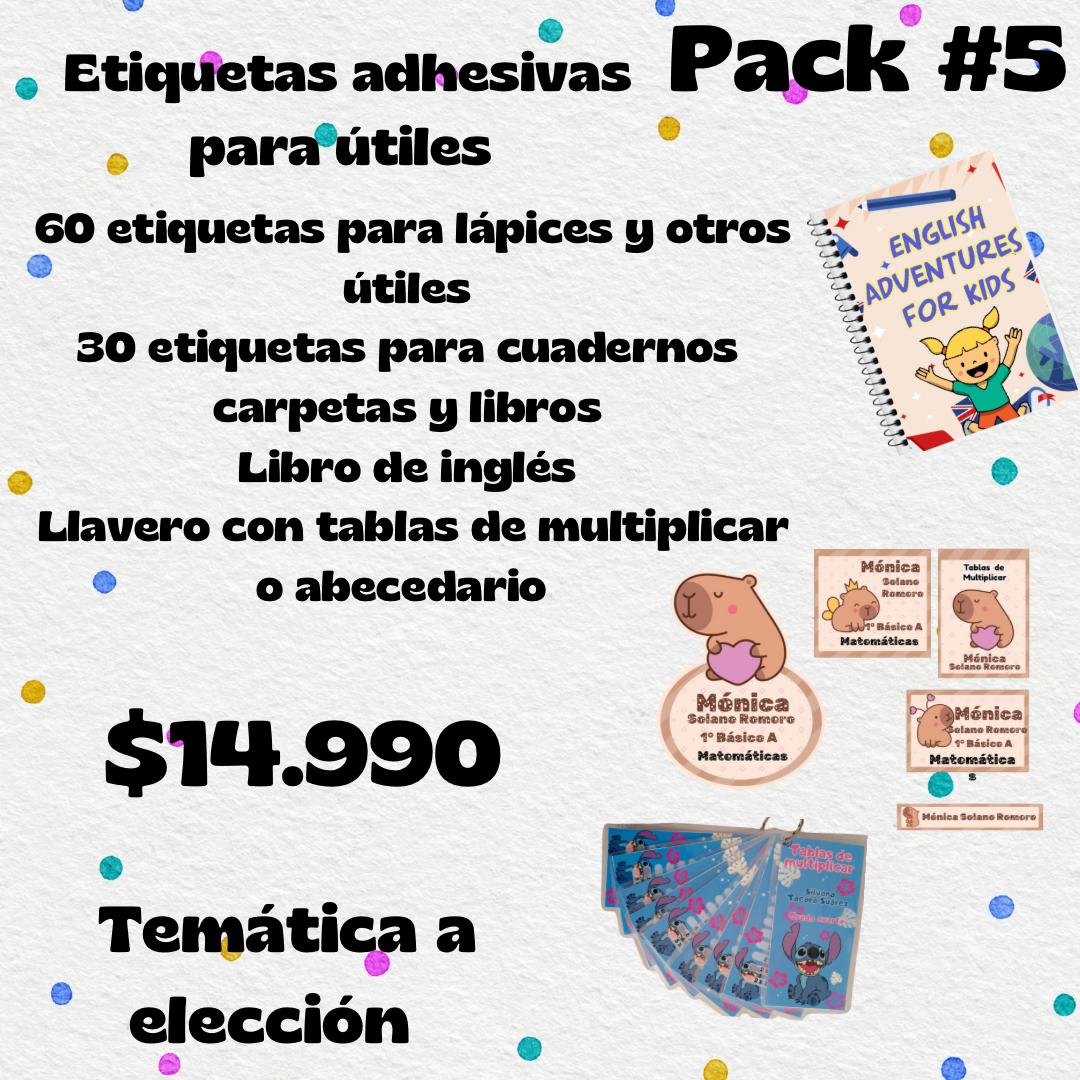 Escolar pack #5