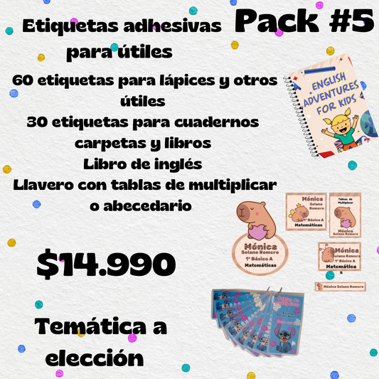Escolar pack #5