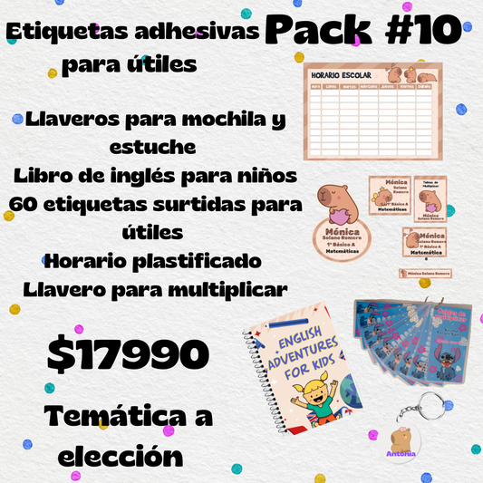 Escolar pack #10